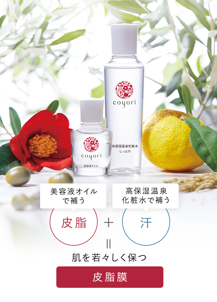 ハリ肌に不可欠な「皮脂膜」を再現