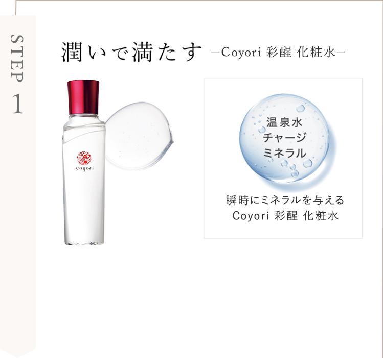 STEP1 潤いで満たす