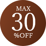 MAX30%OFF