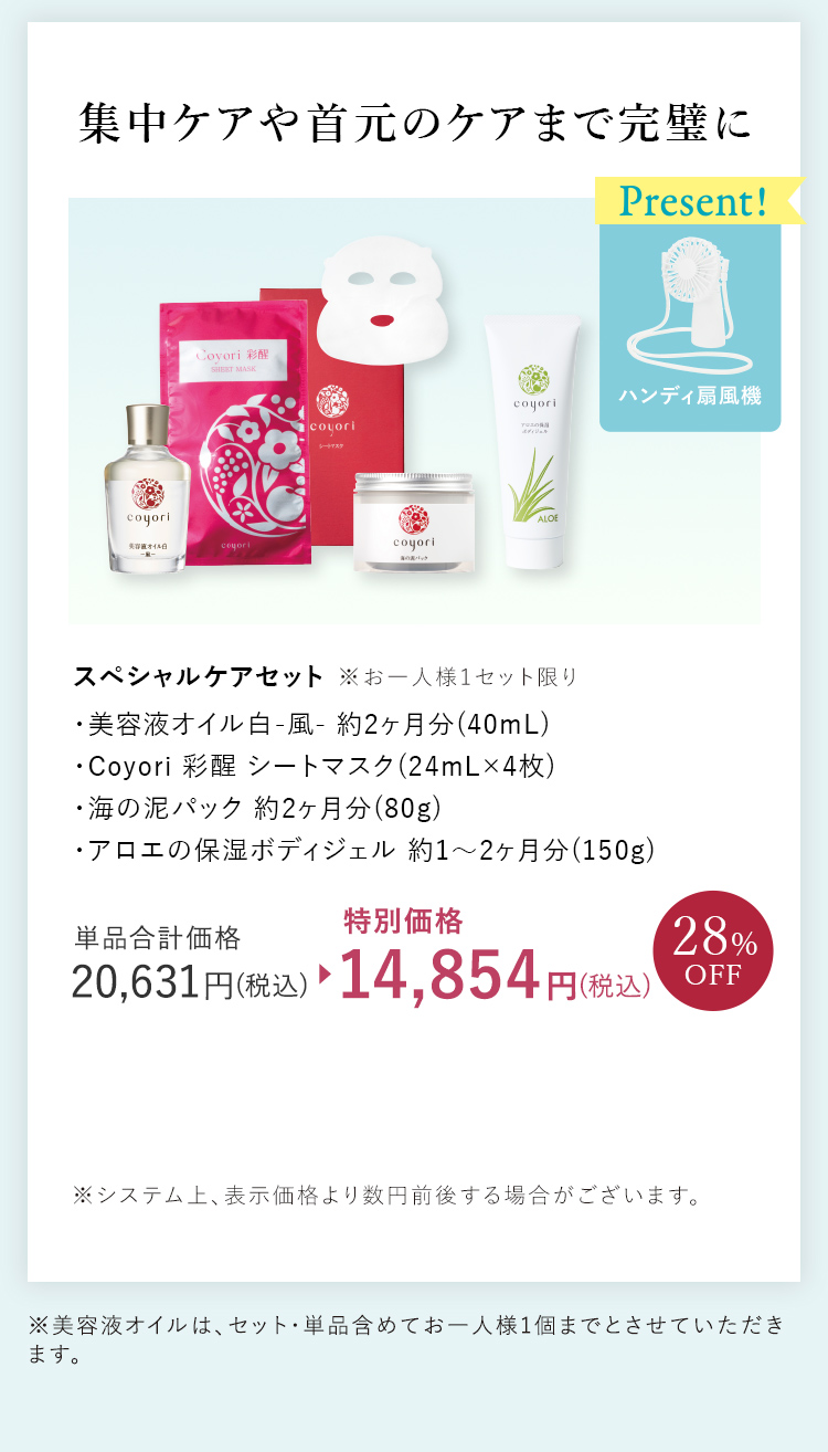 スペシャルケアセット
