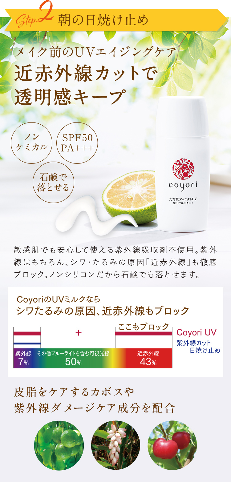 Step.2 朝の日焼け止め