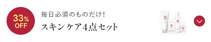 毎日必須のものだけ! スキンケア4点セット