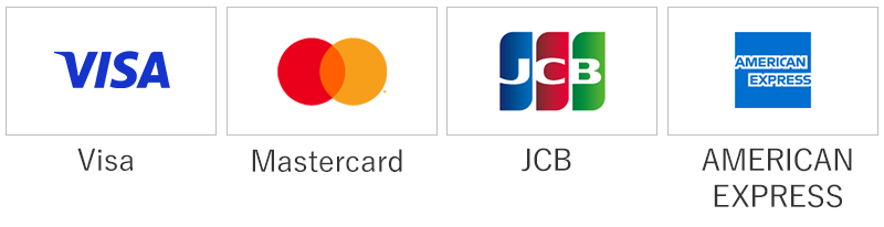 VISA、Master、JCB、AMEX