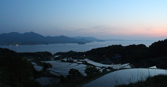 理想の塩づくりの土地、油谷湾